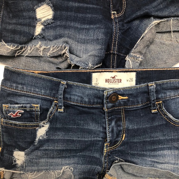 🌊Hollister denim shorts Size 3 -2 pair bundle - Picture 6 of 14